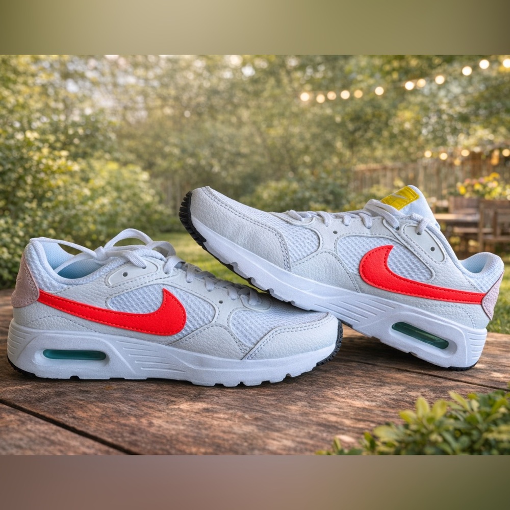 Nike Women's Air Max SC White Bright Crimson Pink Foam - Size 6 US, 36.5 Euro